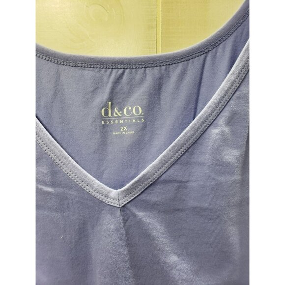 D & Co Open Weave Sweater & Tank Set Light Purple Plus Sz 2X NWOT Denim Company - Picture 8 of 10